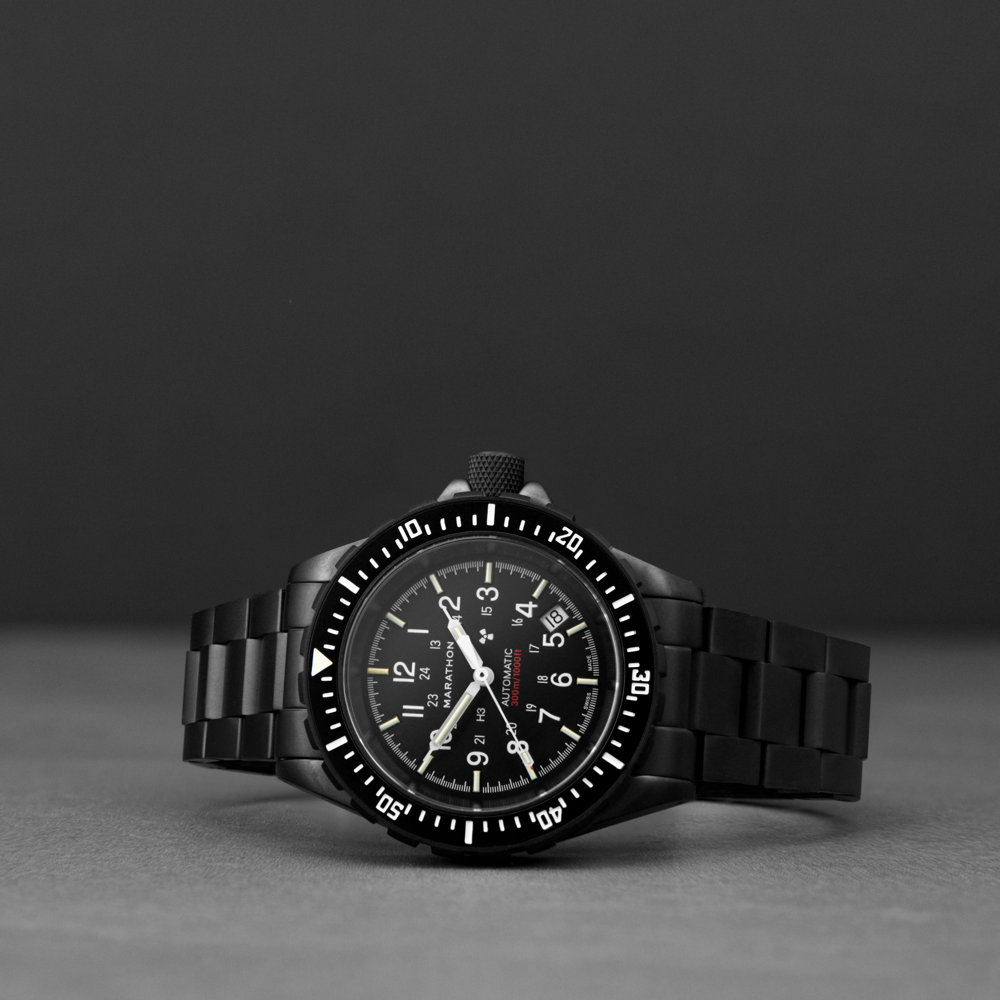 Anthracite Large Diver's Automatic (GSAR) No Government Markings - 41mm - marathonwatch