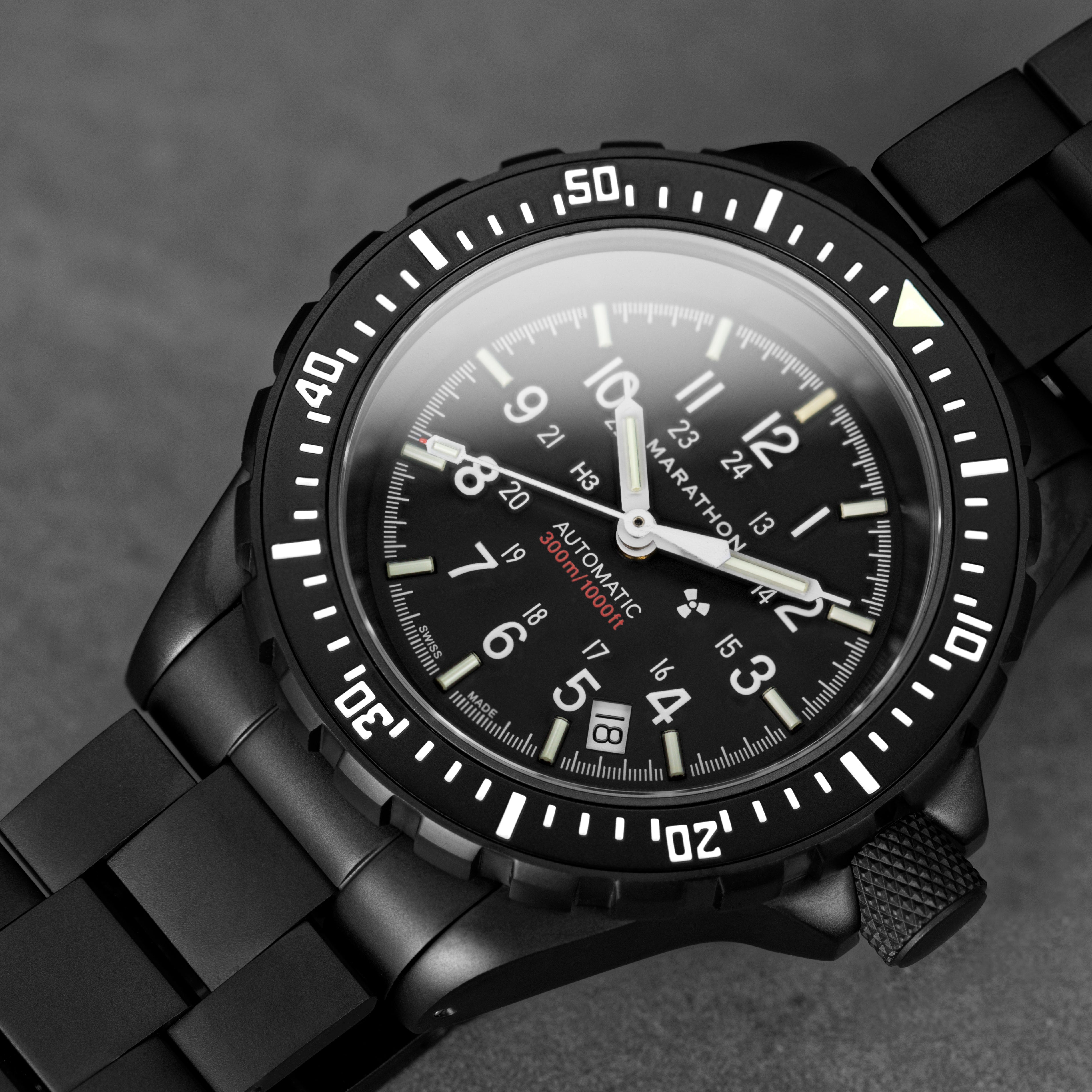 Anthracite Large Diver's Automatic (GSAR) No Government Markings - 41mm - marathonwatch